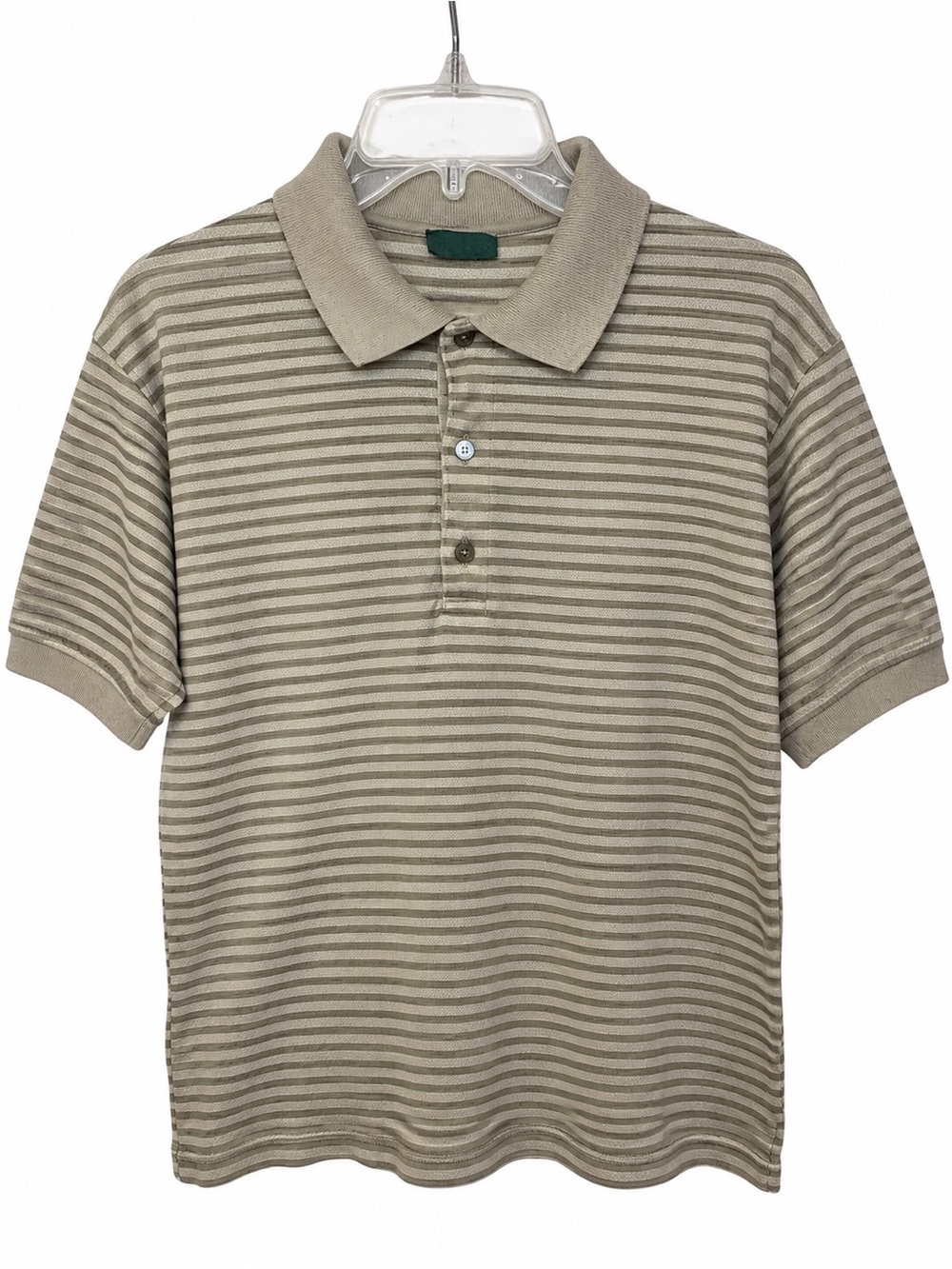 Bobby Jones Men’s Large Striped Polo Shirt 100% Cotton Made in Italy Golf